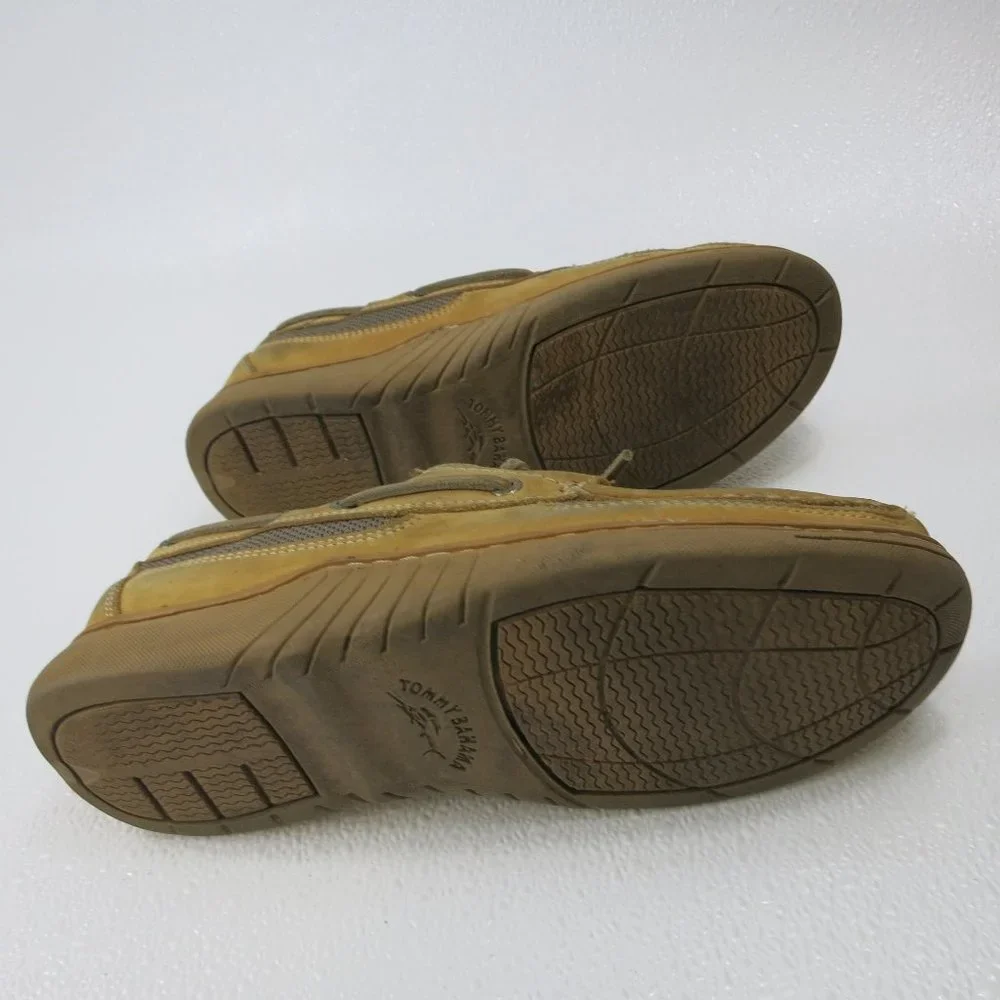 Tommy Bahama Nubuck Leather Boat Deck Shoes Mens Casual Footwear Sz 9.5 M